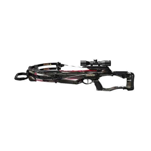 Barnett Whitetail Hunter II Crossbow, with 4x32 Multi-Reticle Scope, 2 Headhunter Arrows, Lightweight Quiver