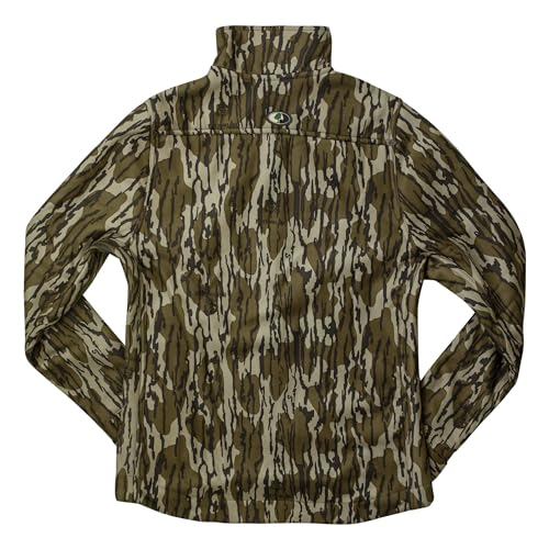 Mossy Oak Standard Womens Camo Hunting Jacket Sherpa Fleece, Original Bottomland, Medium
