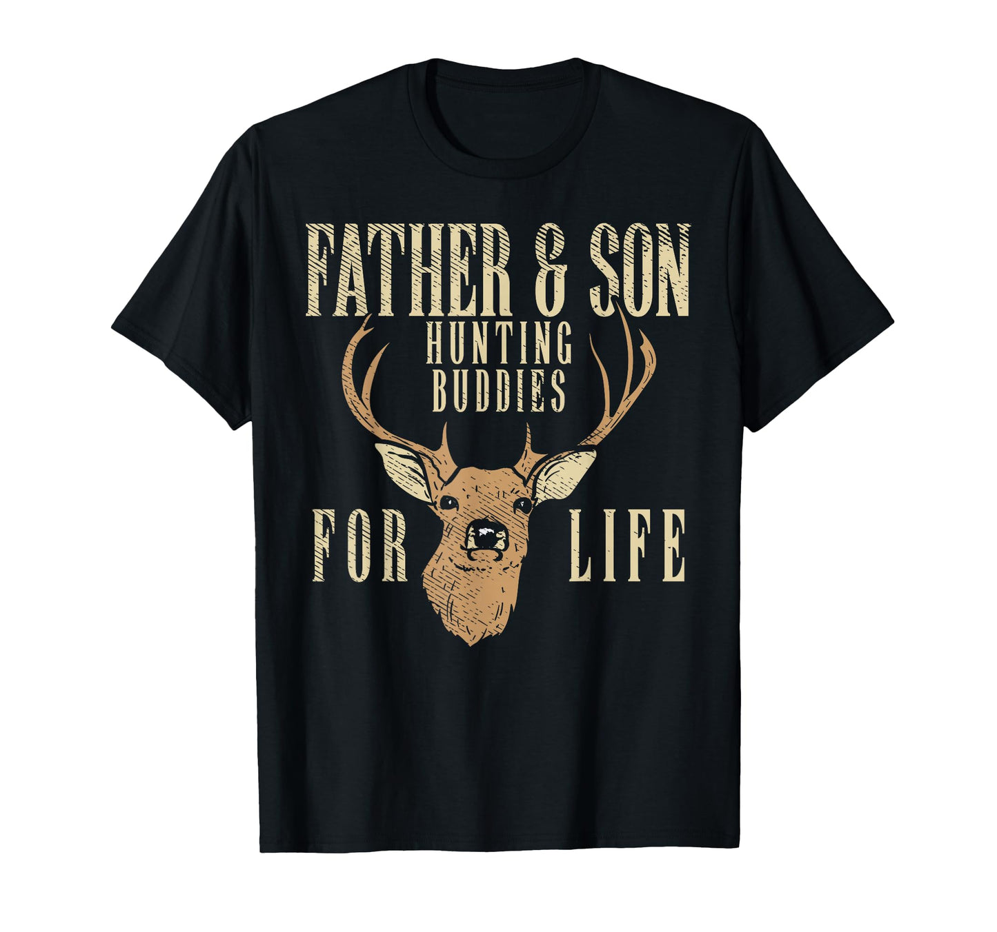 Father Son Hunting Buddies Matching Hunter Dad Men Boys Gift T-Shirt