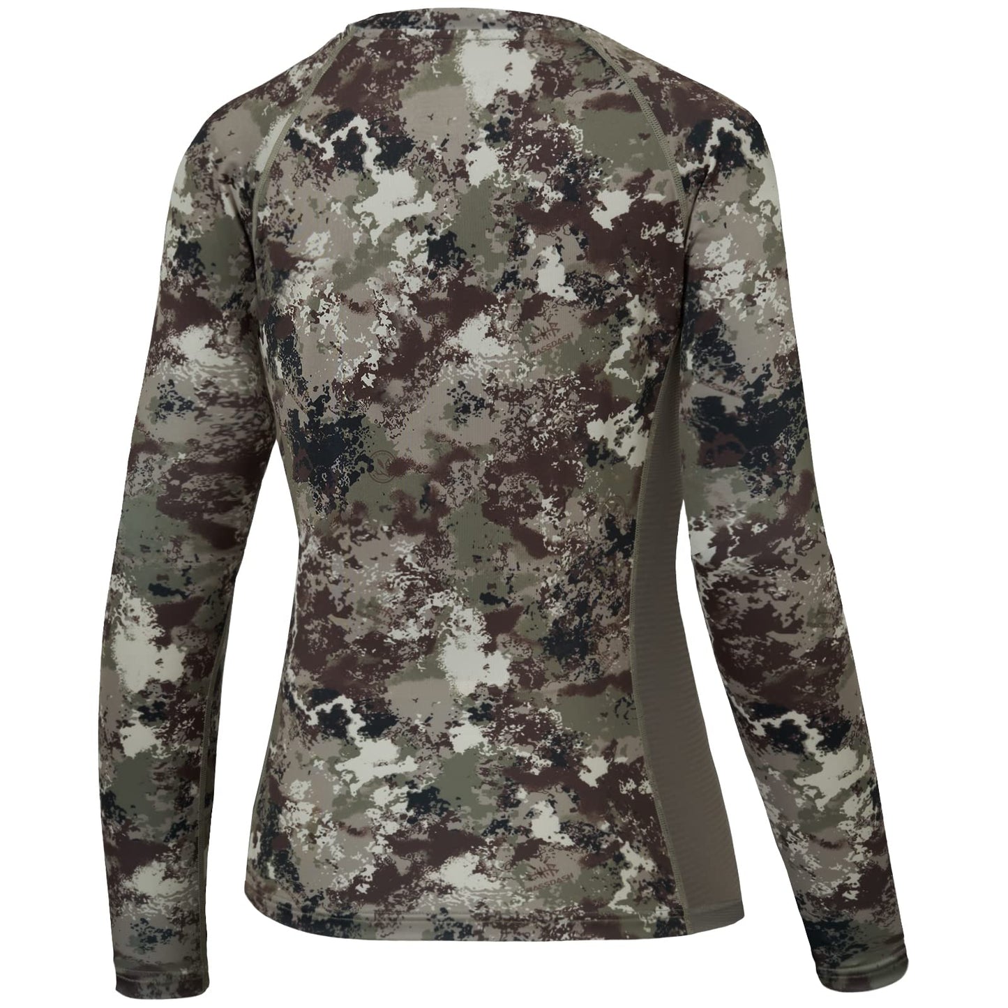 BASSDASH Women’s Camo Hunting Shirt Long Sleeve UPF 50+ Sun Protection Performance Tee Fishing Hiking