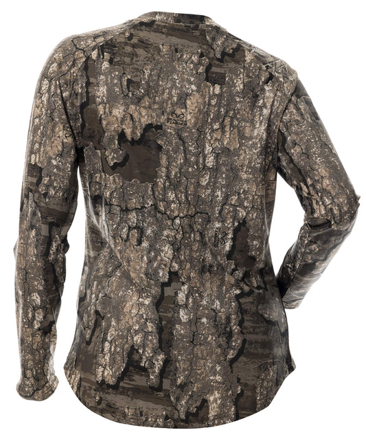 (DSG Outerwear) Women's LS Camo Tech Hunting Shirt - Timber - LG