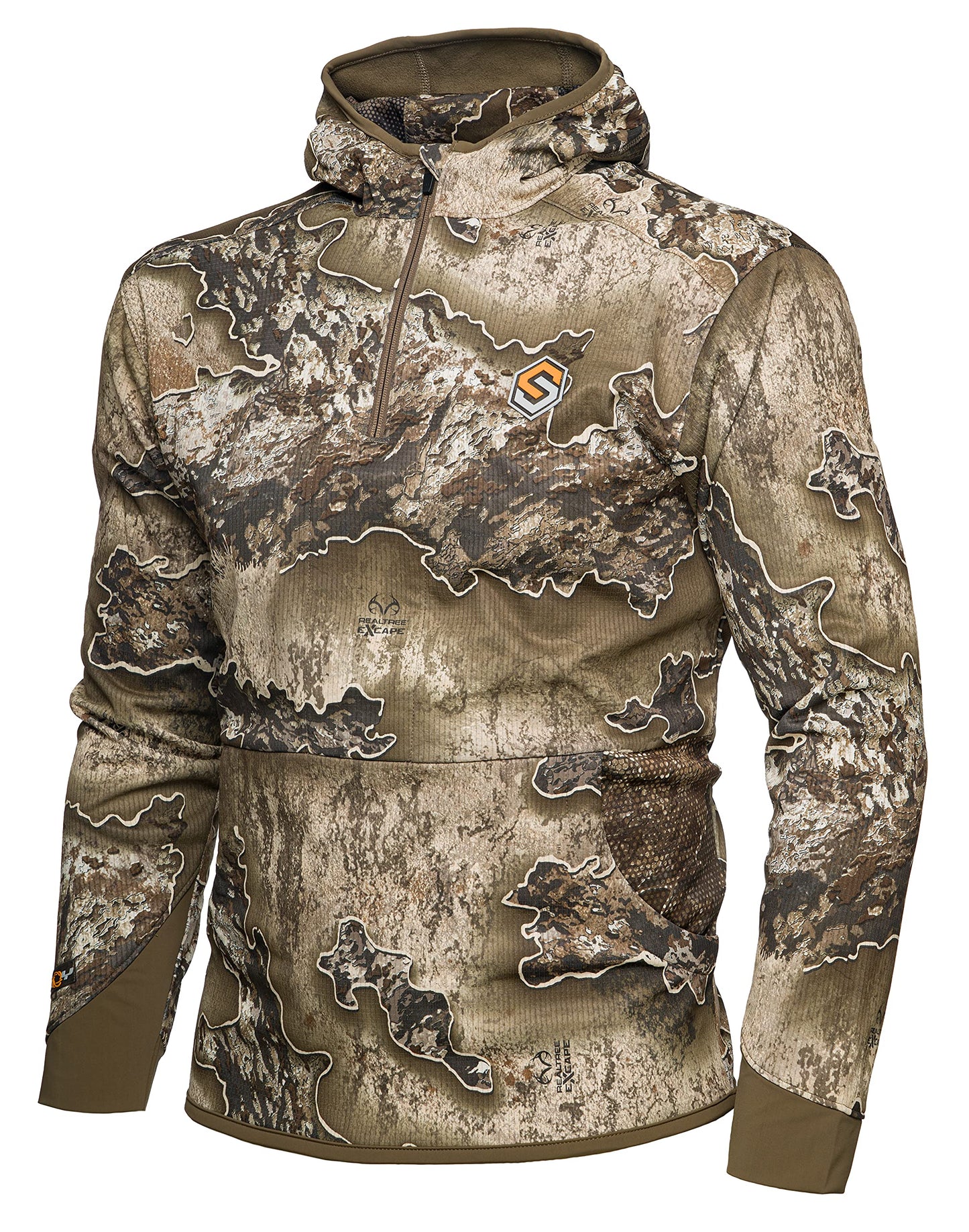 ScentLok Savanna Aero Raid Lightweight Odor Control Camo Hunting Hoodie for Men (Realtree Excape, Large)