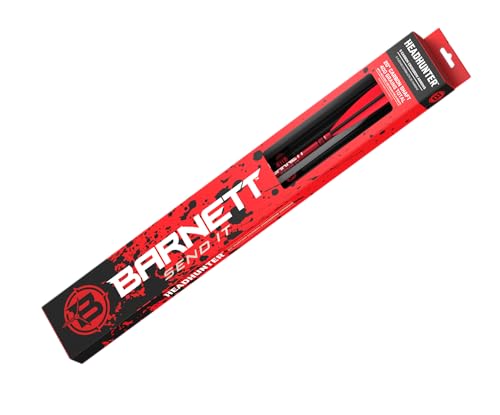 Barnett Outdoors Headhunter 20" Carbon Crossbow Arrows 5-Pack, Lightweight Hunting Bolts with Half-Moon Nock and Field Points Included