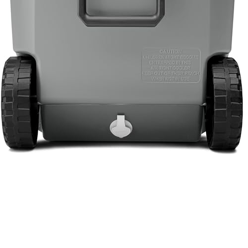 Coleman Classic Series Insulated Portable Rolling Cooler with Wheels, Leak-Resistant Outdoor Hard Cooler Keeps Ice up to 5 Days, 100-Quart