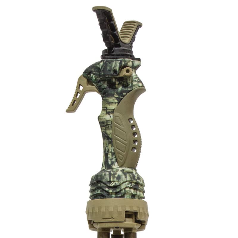 Primos Hunting Primos Trigger Stick Gen 3 Short Tripod Camouflage Wheel with New Heavy Duty Look with Dark Earth Accents (0 x 0. inches /0 x, 0 inches Offset)