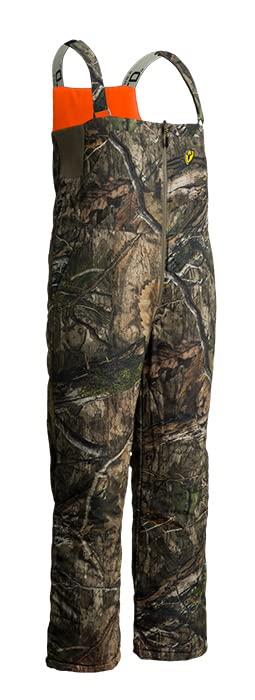 SCENTBLOCKER Shield Series Evolve Reversible Bibs, Hunting Bibs for Men (MO Country DNA/Blaze, Large)