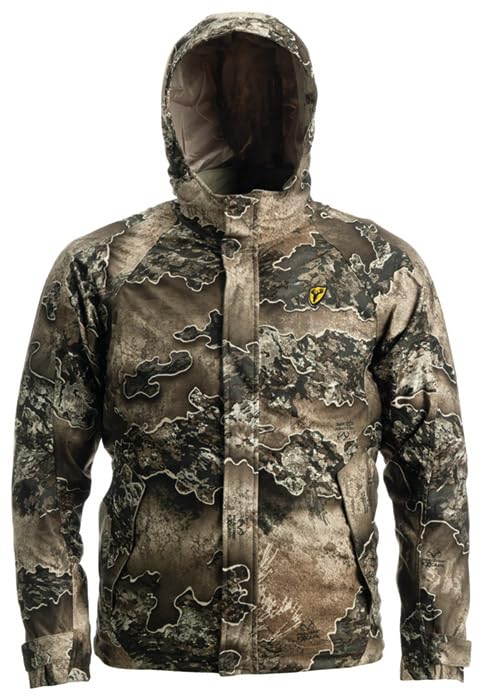 SCENTBLOCKER Drencher Waterproof Insulated 3-in-1 Camo Hunting Jacket for Men (RT Excape, Medium)