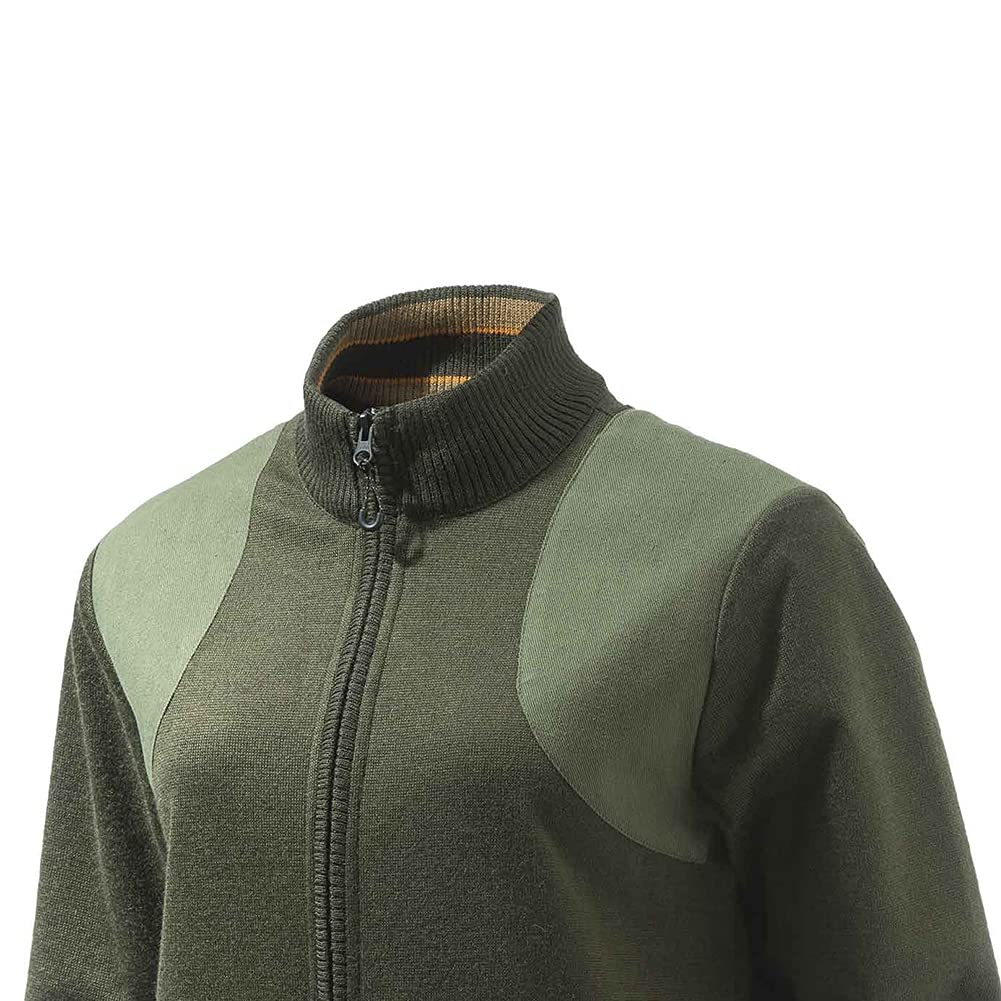 Beretta Women's Honor Windstop Wool and Cotton Outdoor Hunting Sweater, Green, Small