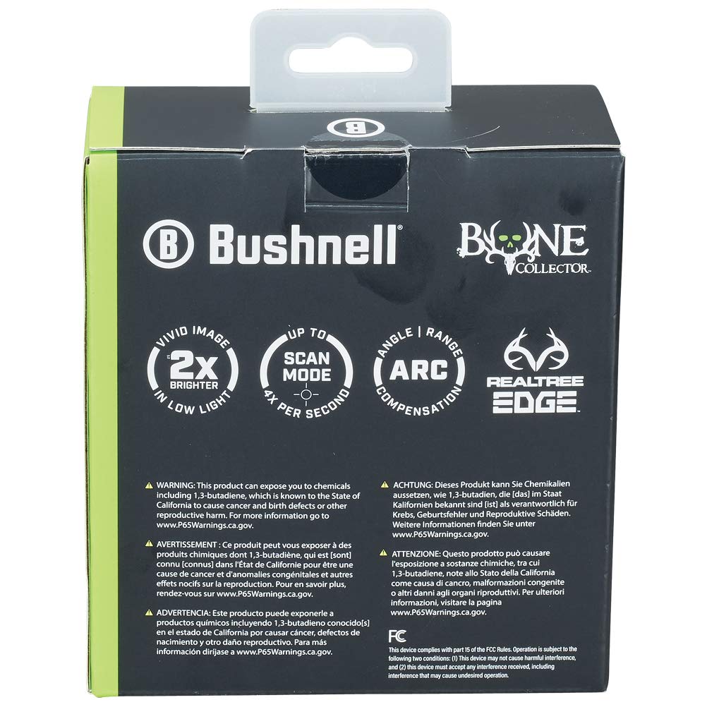 Bushnell BoneCollector 850 Laser Rangefinder, Hunting Laser Range Finder in Realtree Edge Camo