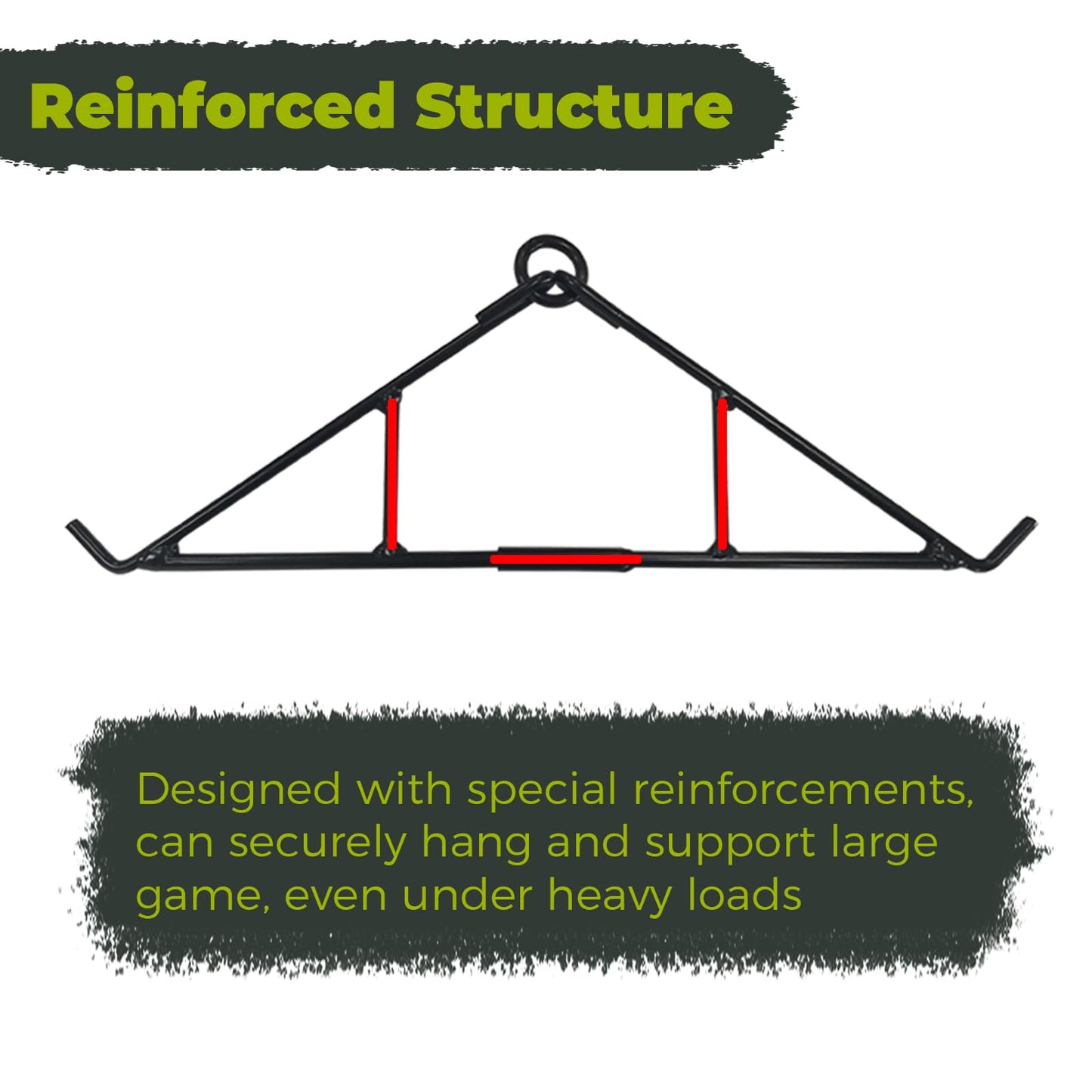 Highwild Game Hanging Gambrel & Hoist Kit with Pulleys & Rope - 600 lbs