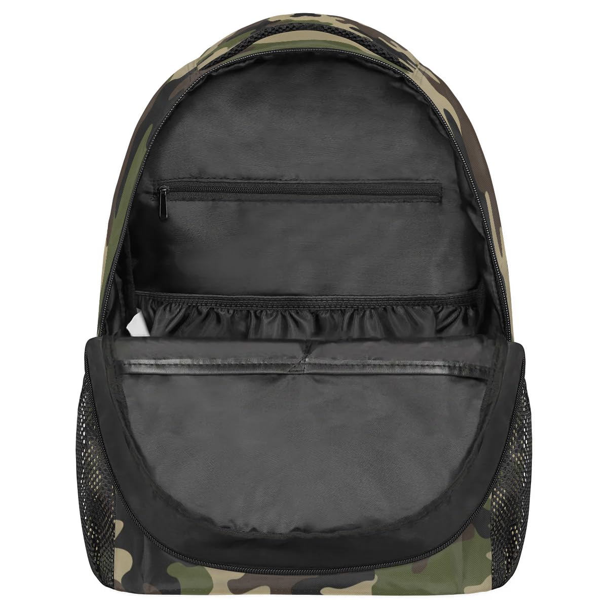 Bardic Camouflage Print Kids Backpack for Boys Girls, 16 Inch School Backpack Military Camo Elementary School Bag Students Bookbags Travel Laptop Backpacks Casual Daypack