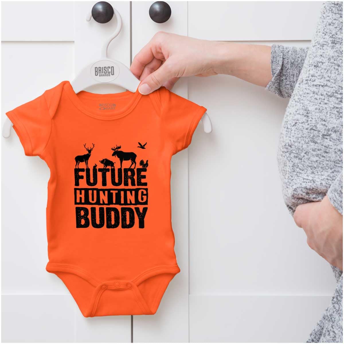 Brisco Brands Future Hunting Buddy Little Hunter Baby Romper Boys or Girls