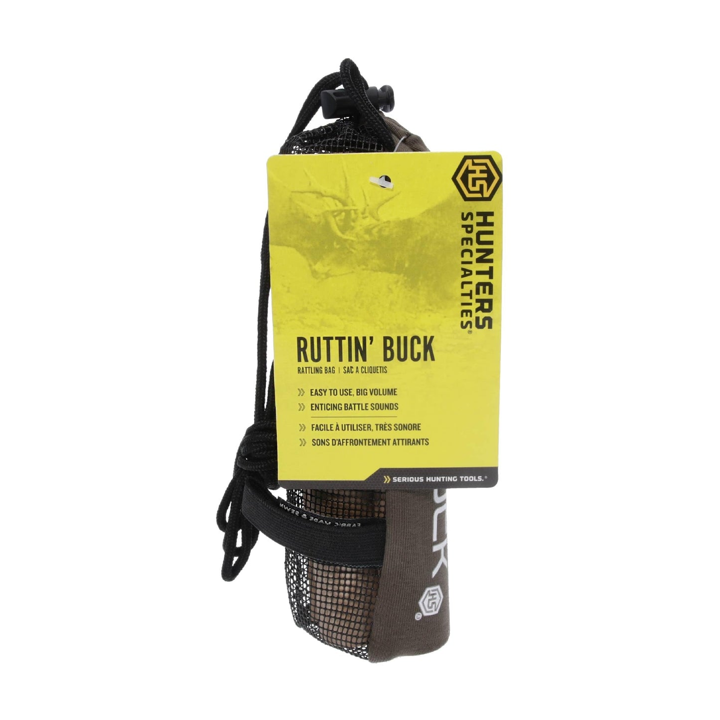 Hunters Specialties Hunting Ruttin' Buck Rattling Bag Deer Call - One-Hand Operation Realistic Buck Vocalizations for Pre-Rut/Rut Periods