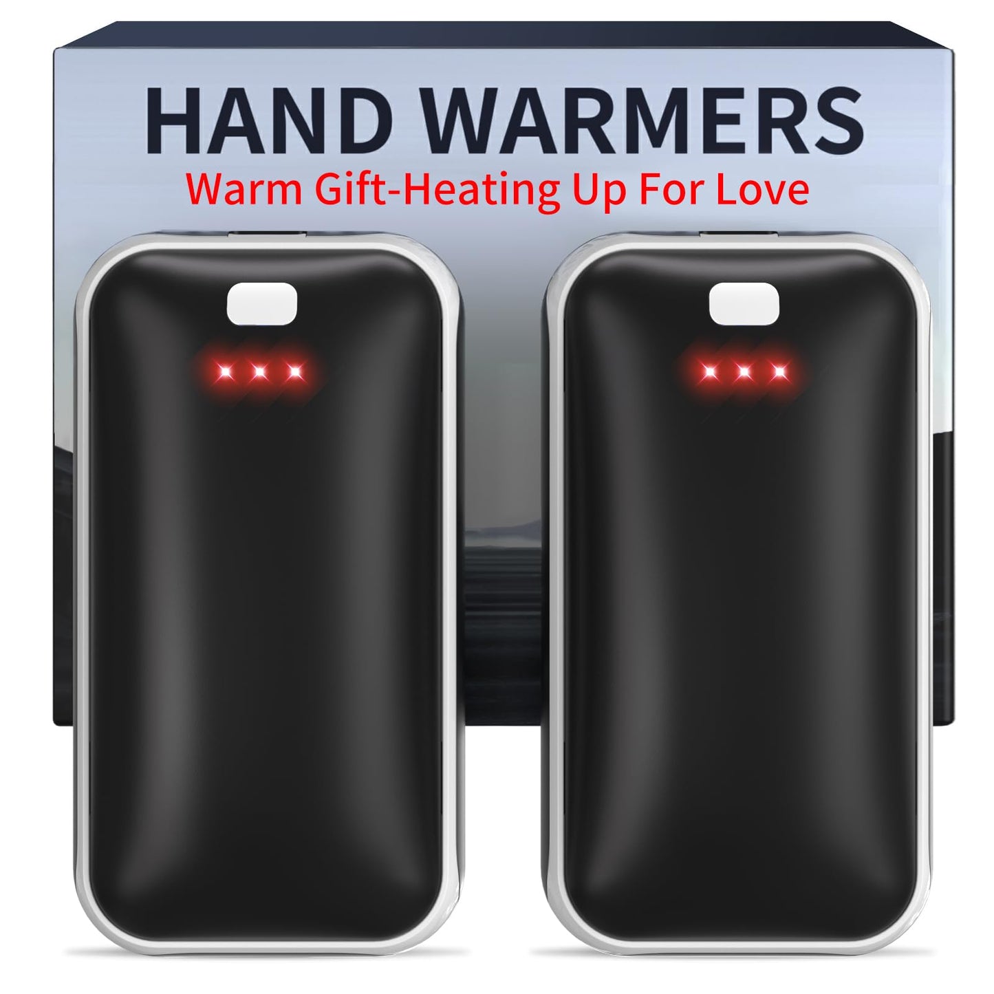 Lerat Hand Warmers Rechargeable, 2 Pack Electric Hand Warmer, Reusable Portable Pocket Heater USB Handwarmers, Gifts for Men, Women, Indoor, Outdoor, Hiking, Skiing, Camping, Hunting Accessories