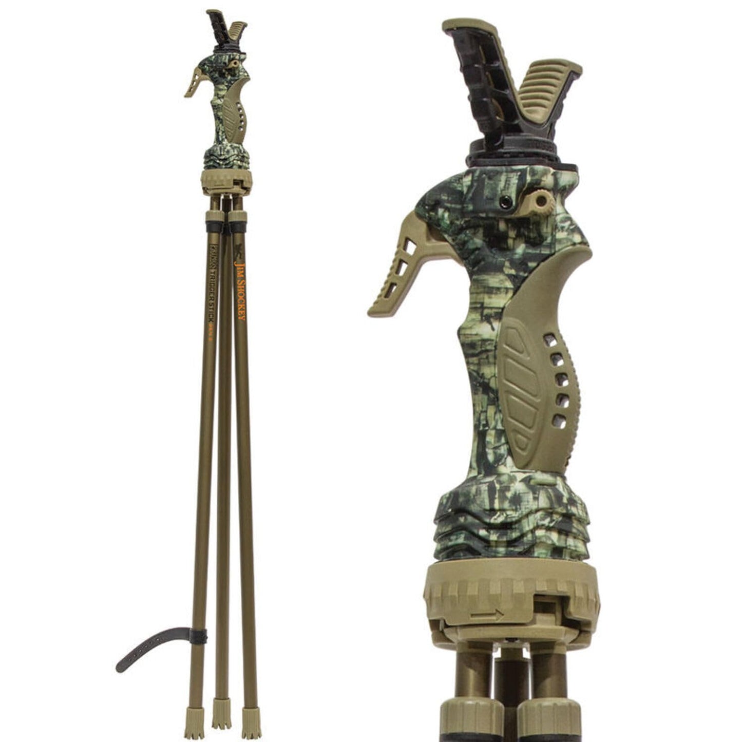 PRIMOS Hunting Trigger Stick Gen3 - Shooting Stick with Adjustable Height, Lightweight Design, and Quick-Detach Yoke for Hunting, Shooting, and Photography (24"-62", Tripod)