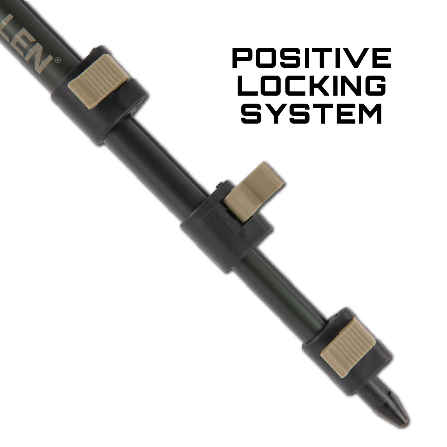 Allen Company Monopod Shooting Stick and Gun Rest - Versatile Hunting Accessories with Adjustable Height - Aluminium,Black