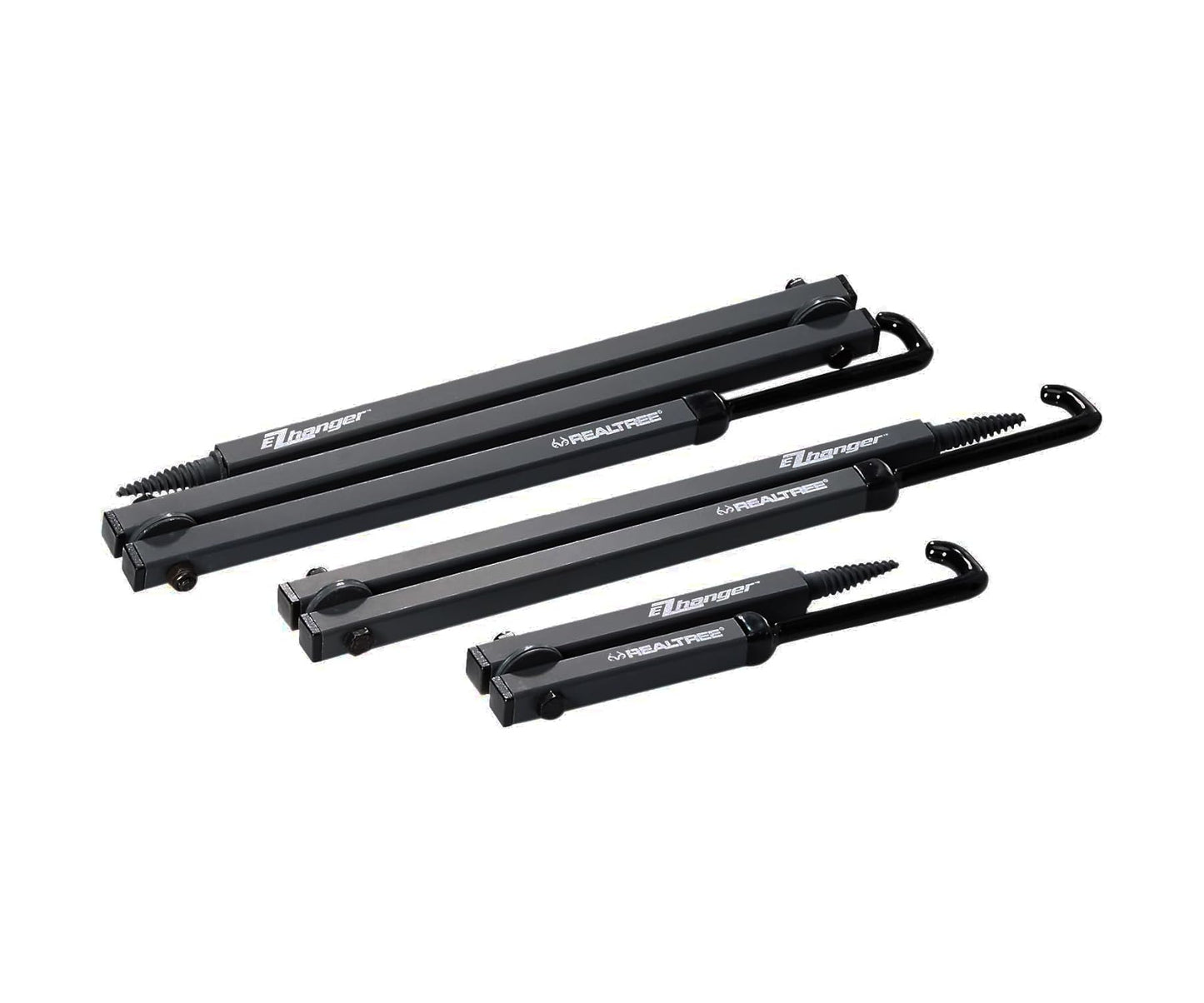 Realtree Multi-Purpose EZ Hanger Combo 3-Pack – 13”, 23”, 34” – Durable Tree Stand Bow and Gear Hanger for Hunting – Foldable, Lightweight, Easy-Screw Design