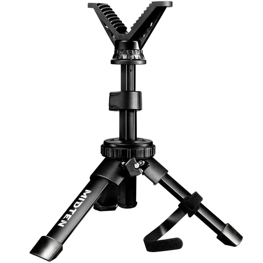 MidTen Portable Shooting Rest Tripod Rifle Stand for Range - Lightweight Bench Rest with 360 Rotate V Yoke Holder (7.5-15'')