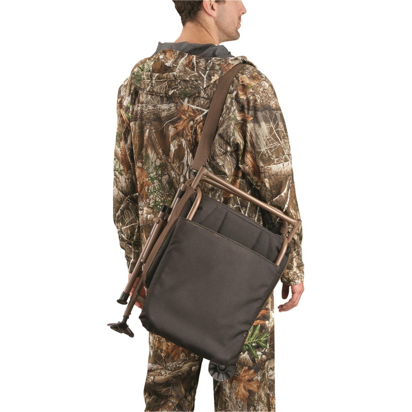 Guide Gear Huntrite 360 Swivel Hunting Blind Chair, 300 Pound Capacity, Folding, Lightweight, Portable, Padded Cushion Hunting Seat, Hunt Gear and Equipment, Black