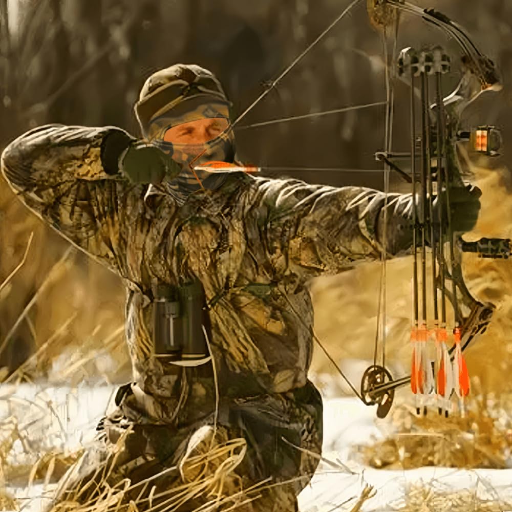 CAMOTER Camo Balaclava Ski Face Mask UV Protector for Man and Women Hunting Fishing Motorcycle Windproof&Military Tactical (Polyester, Camo Forests)