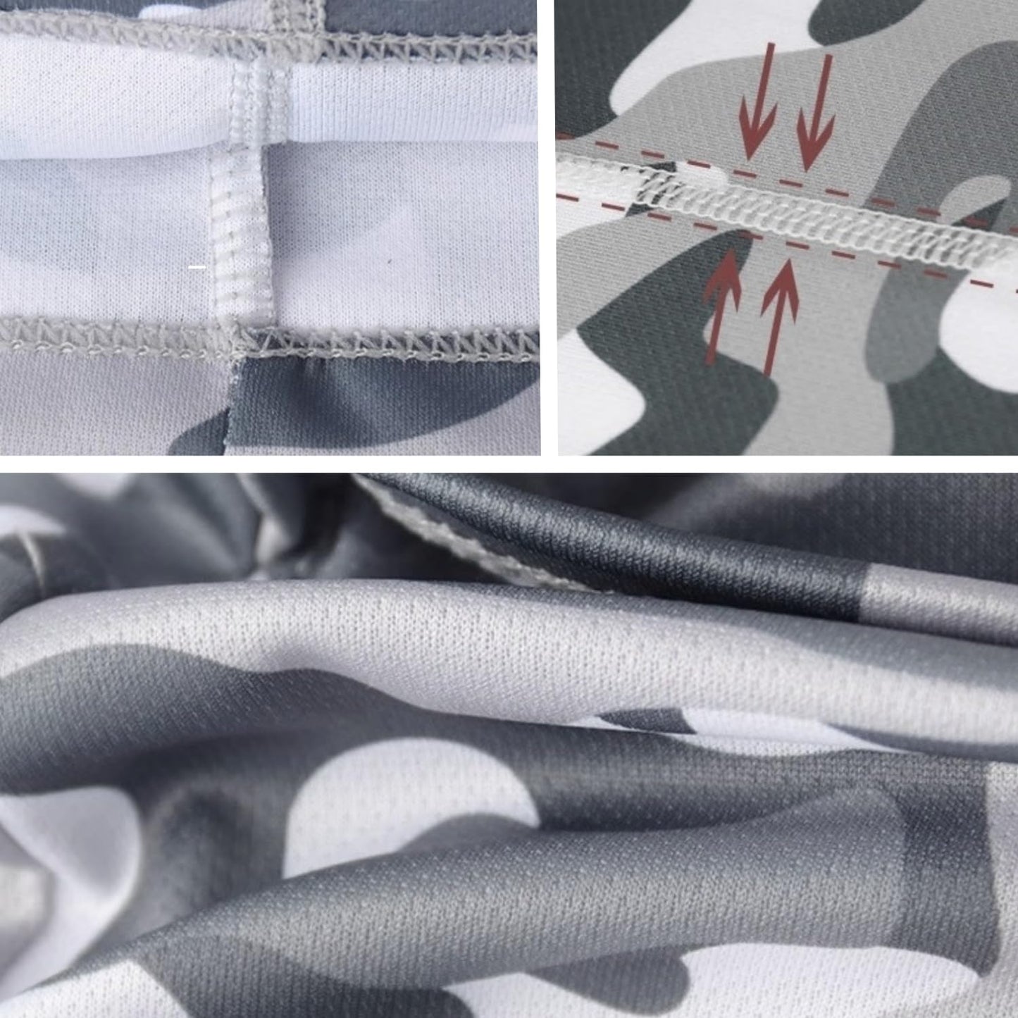 4 Pieces Camo Balaclava Sun Protection Hood Face Cover Ski Mask Full Head Mask for Men and Women for Hunting Fishing