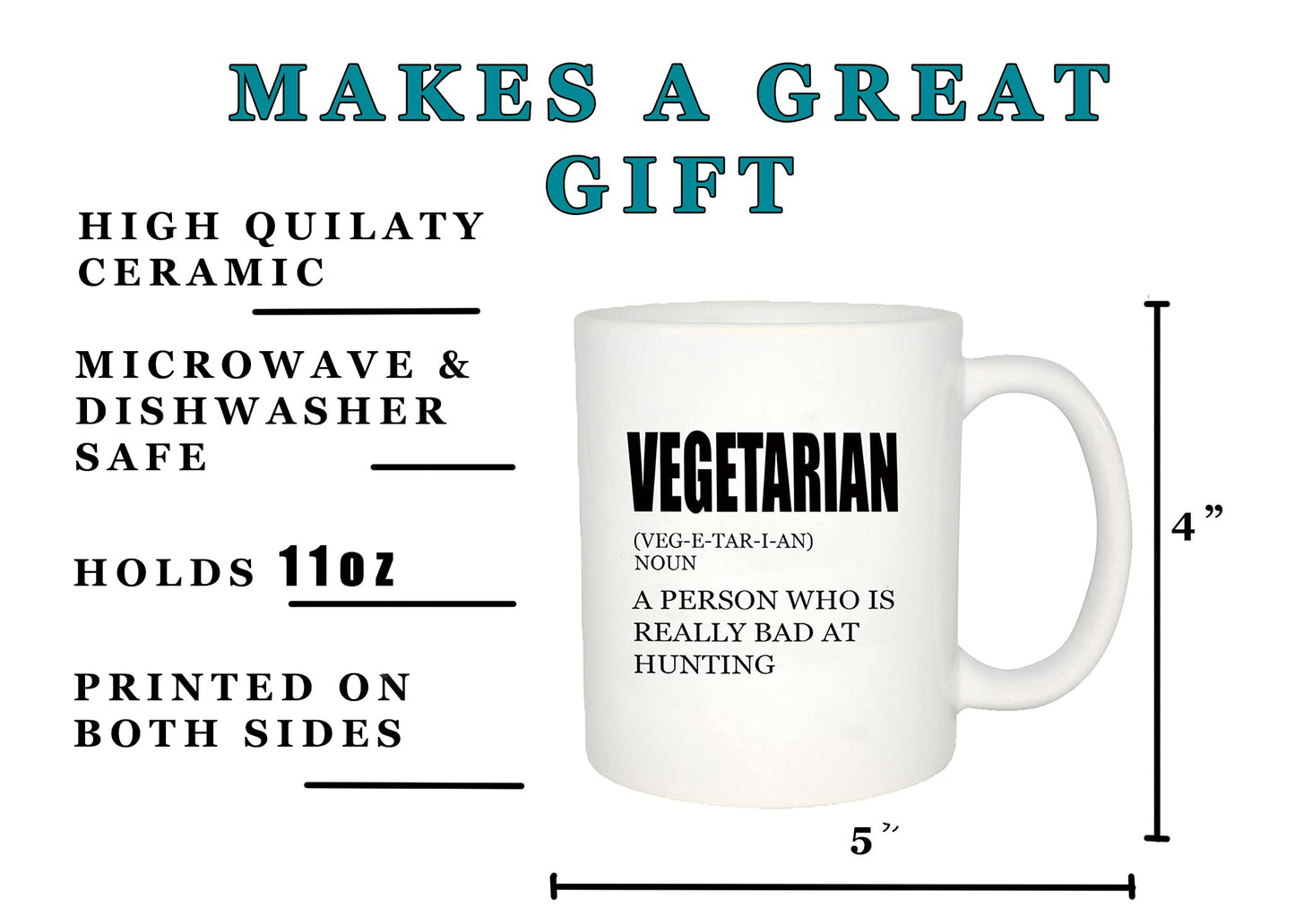 Rogue River Tactical Funny Coffee Mug Hunting Noun Bad Hunter Buck Hunter Novelty Cup Gift For Friend Hunt