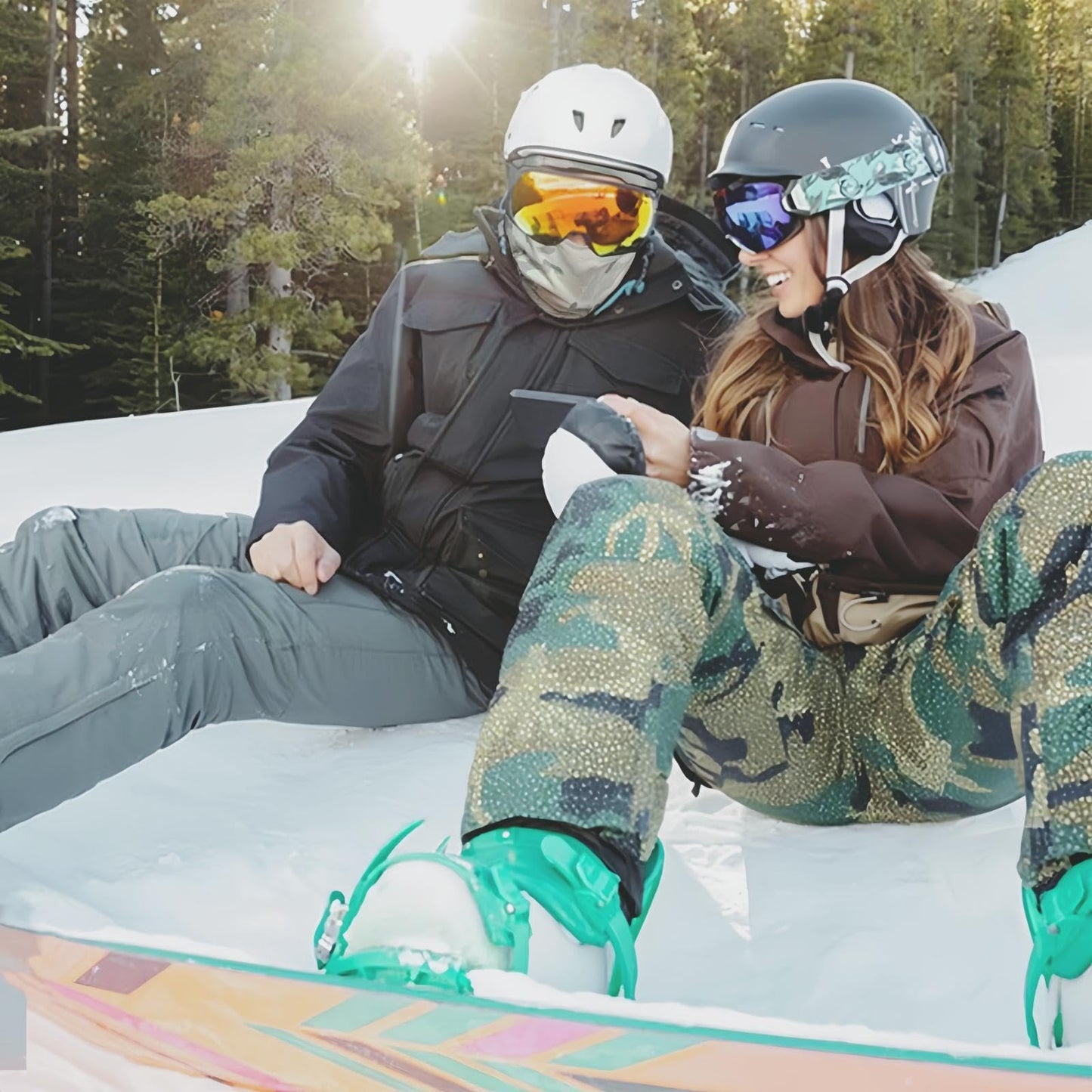 CAMOTER Camo Balaclava Ski Face Mask UV Protector for Man and Women Hunting Fishing Motorcycle Windproof&Military Tactical (Polyester, Camo Forests)