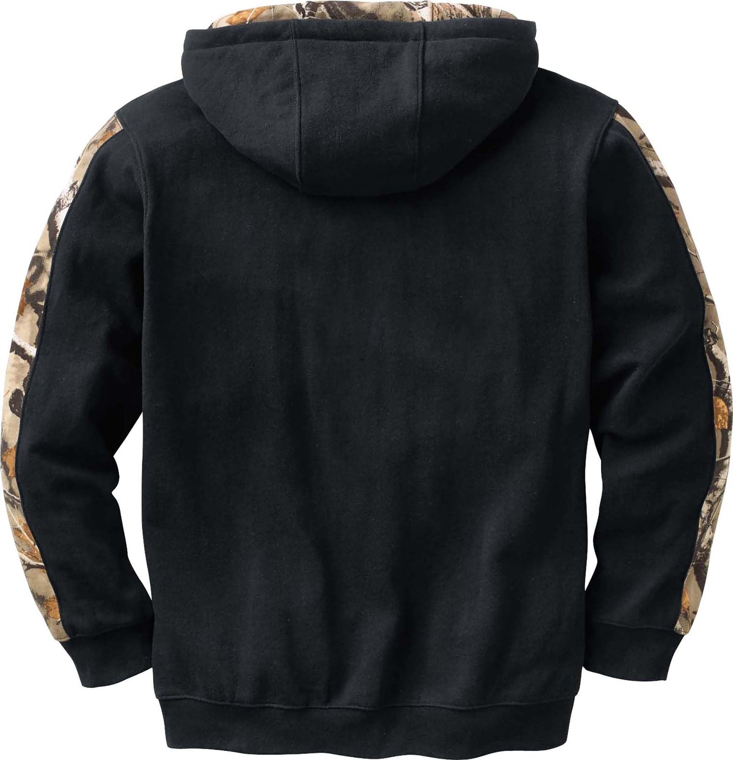Legendary Whitetails Mens Camo Hoodie Pullover Sweatshirt Midweight V-Neck Design, Onyx, XL