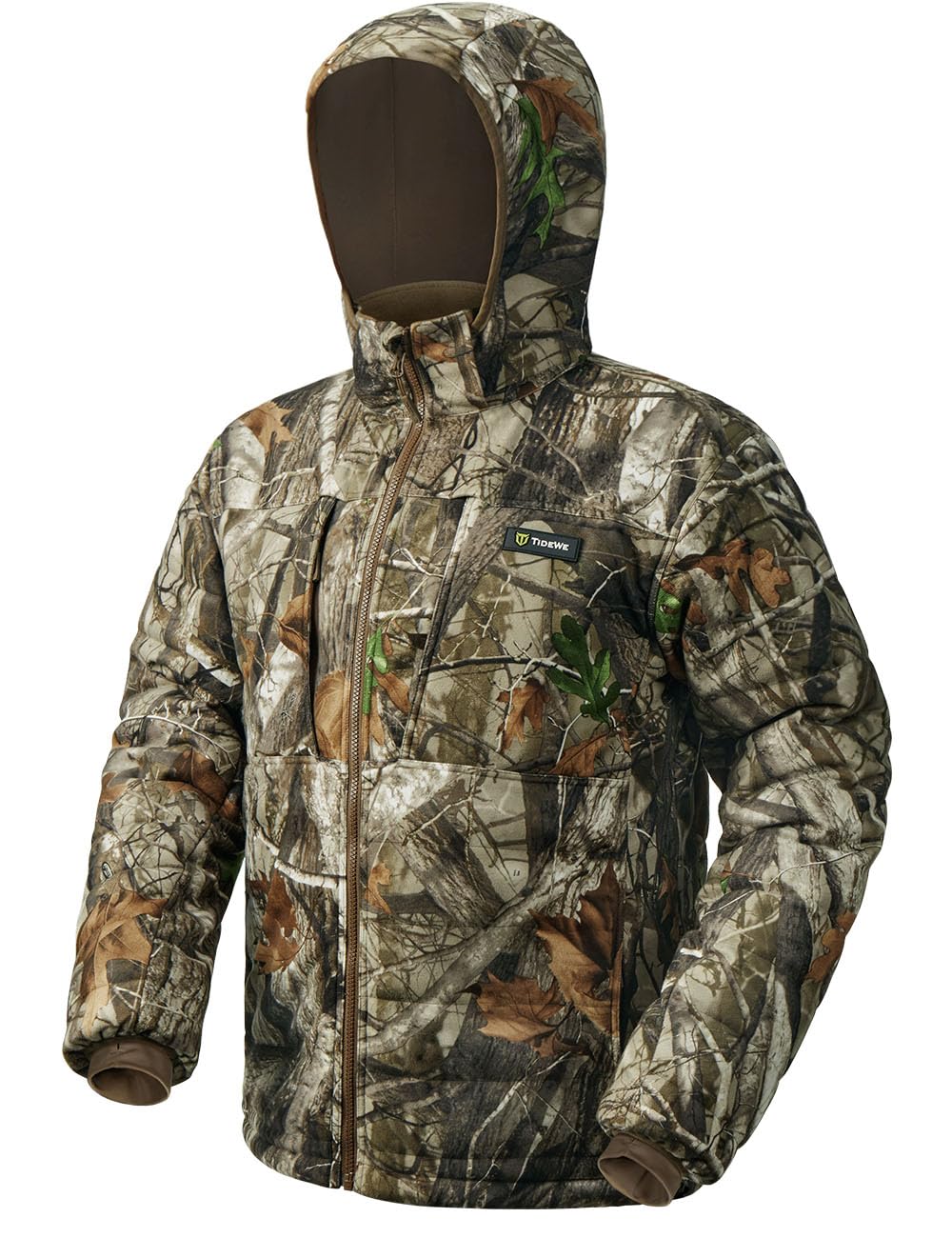 TIDEWE Hunting Jackets for Men, Silent Hunting Coat with 220G Insulation, Deer Hunting Clothes, Next Camo G2, S