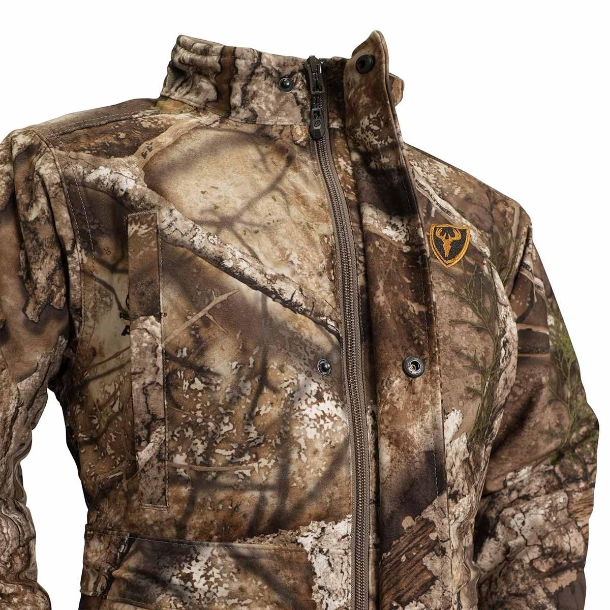 Blocker Outdoors Shield Series Drencher Youth Insulated Waterproof Camo Hunting Coveralls (RT APX, Large)
