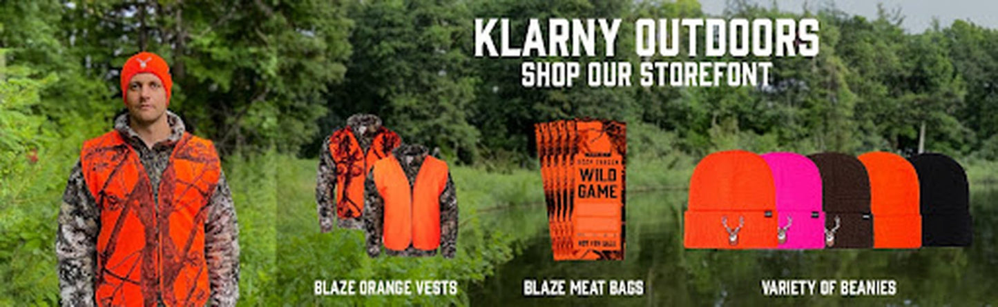 Klarny Outdoors Camo Orange Hunting Vest with Pockets - High Visibility, Waterproof, Ultra-Quiet Deer and Bow Gear Accessories, Size XL