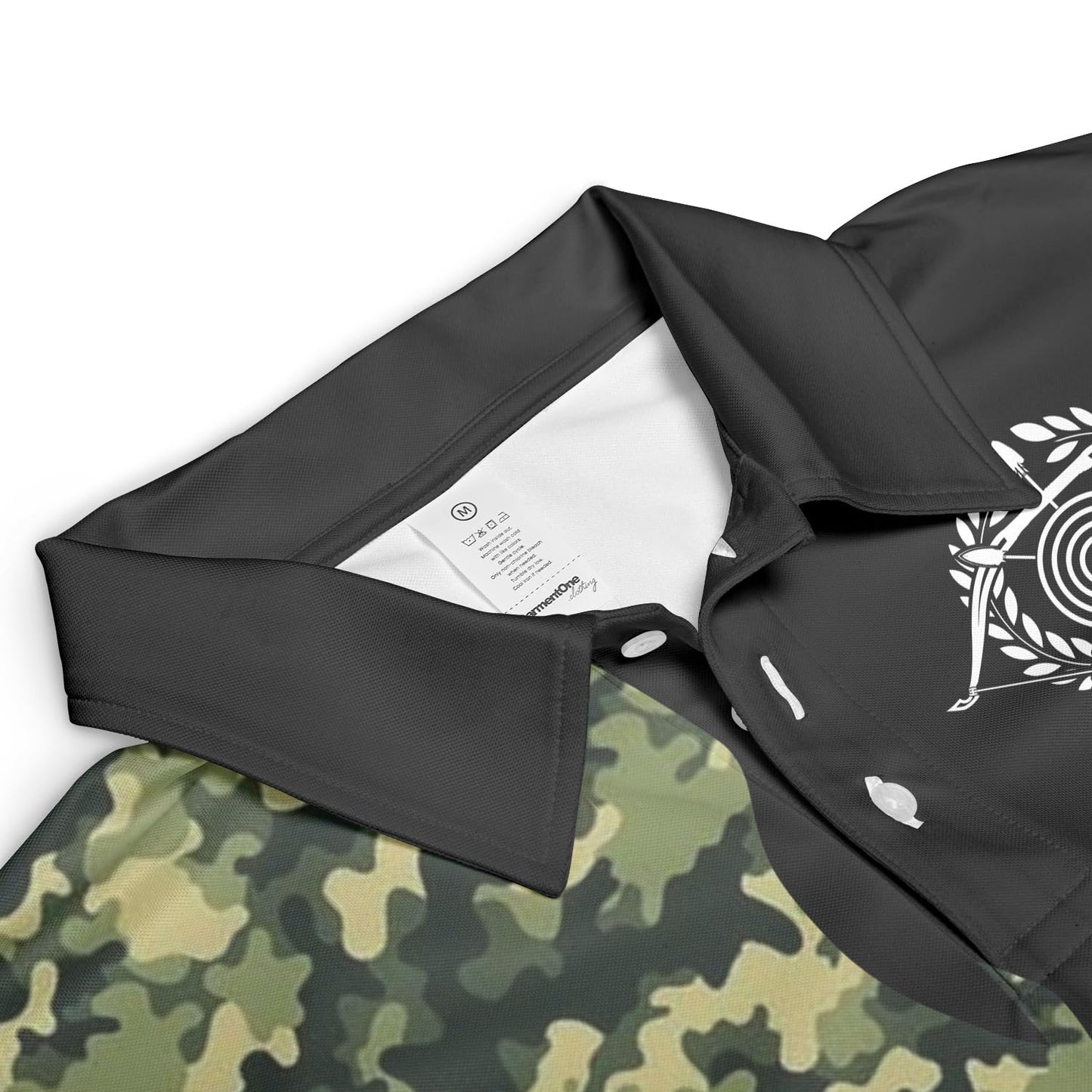 Custom Skull Camo Bowhunting Bow Archery Shirt, Personalized Name and Team Name Archery Jersey Shirt, Bow Hunting Archery Polo Shirts 3D