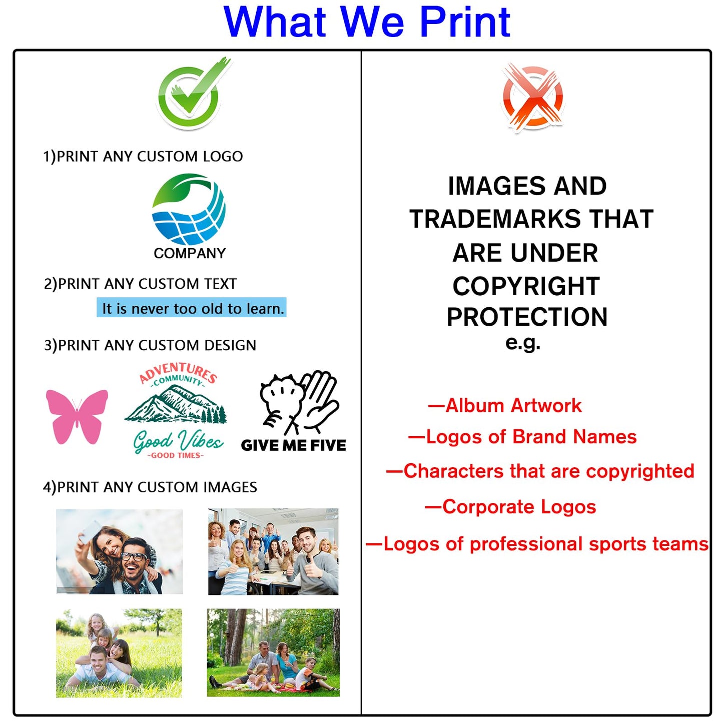 Custom Your Own Shirts with Photo Text & Logo - Personalized Tee Shirt for Men Women & Kids - Custom Personalized T Shirt RoyalBlue