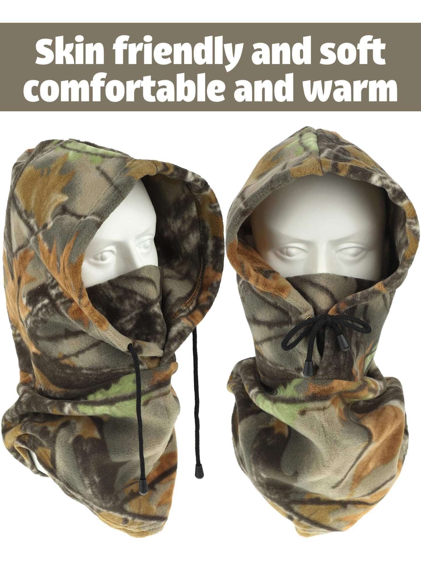 Hunting Face Mask for Cold Weather Winter Hunting Windproof Face Cover Camouflage Balaclava Huntings Face Mask for Winter Huntings and Other Outdoor Sports