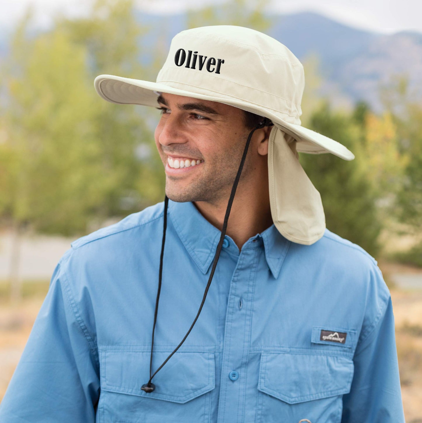 Custom Embroidered Boonie Hat Design Your Own Text Personalized Embroidery Sun Hat Navy