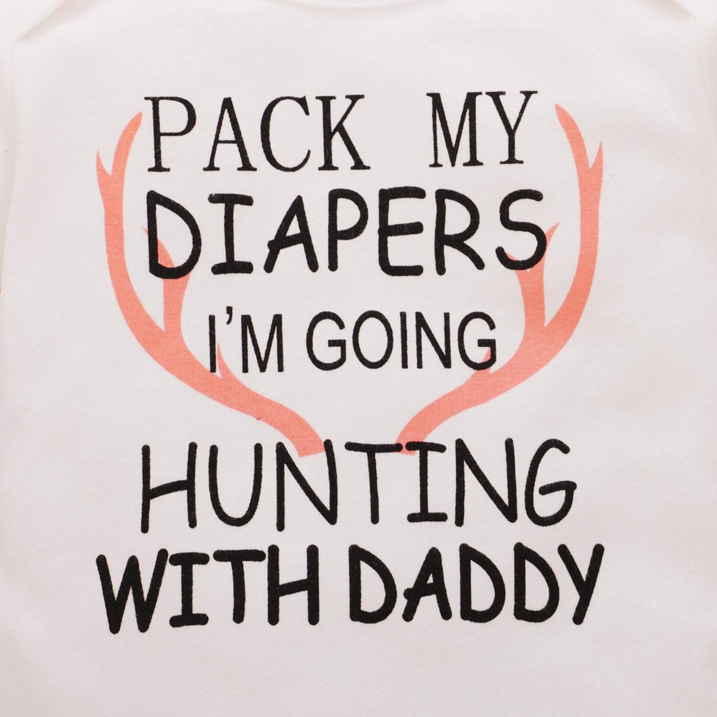 BIRTHDAY SHARK Newborn Girls Outfit Baby Girl Coming Home Outfit Hunting Clothes for Girls (Pink,3-6 Months)