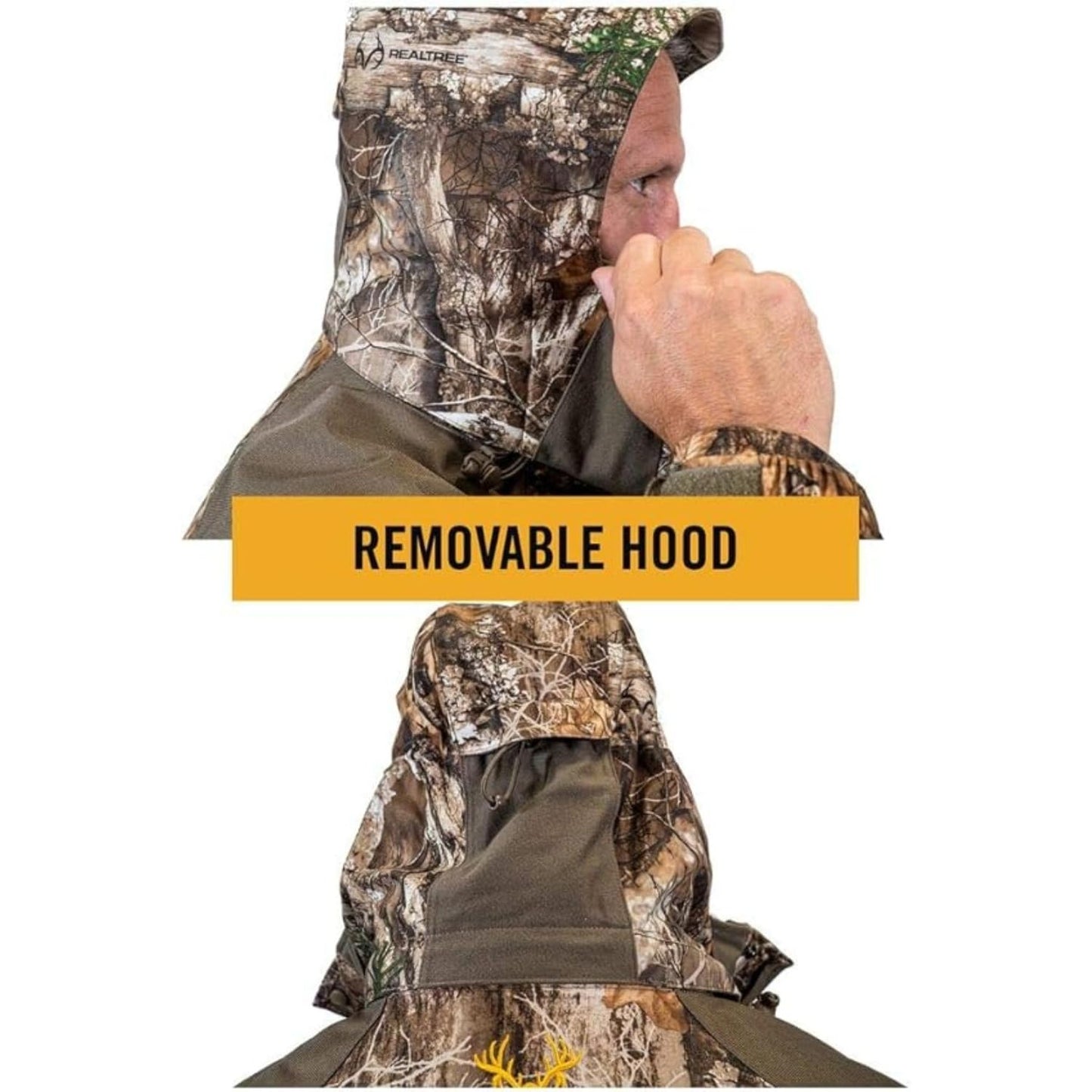 HOT SHOT Men’s 3-in-1 Insulated Realtree Edge Camo Hunting Parka, Waterproof, Removable Hood, Year Round Versatility, XX-Large