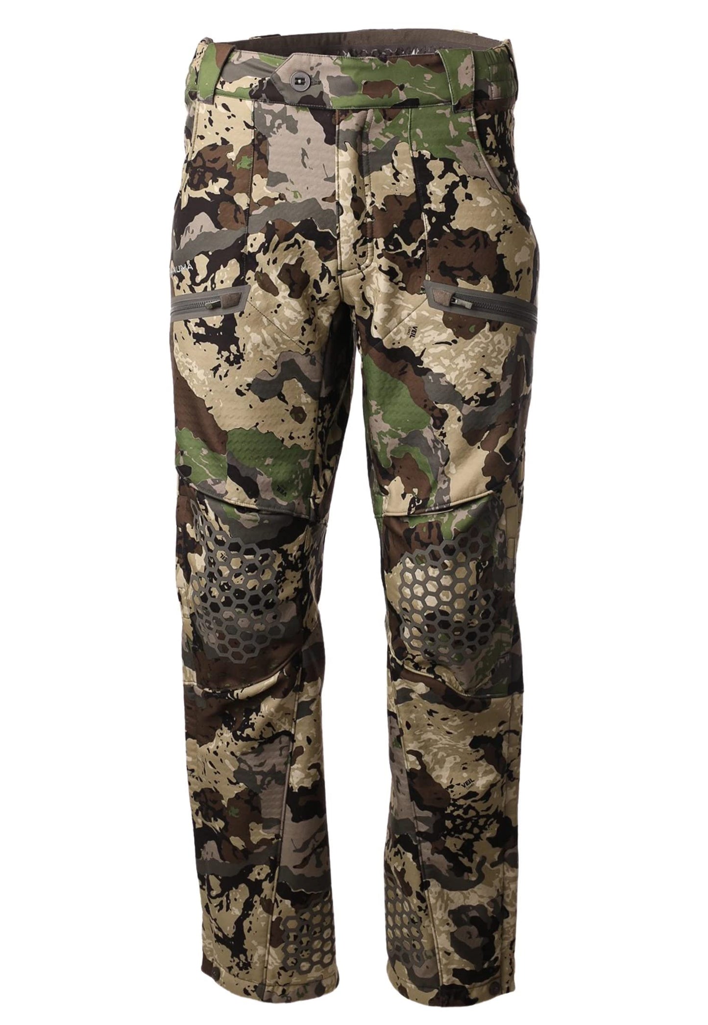 Pnuma Outdoor Waypoint Caza Veil Camo Pants, Windproof, Water Repellent, Removable Knee Pads (P202C)
