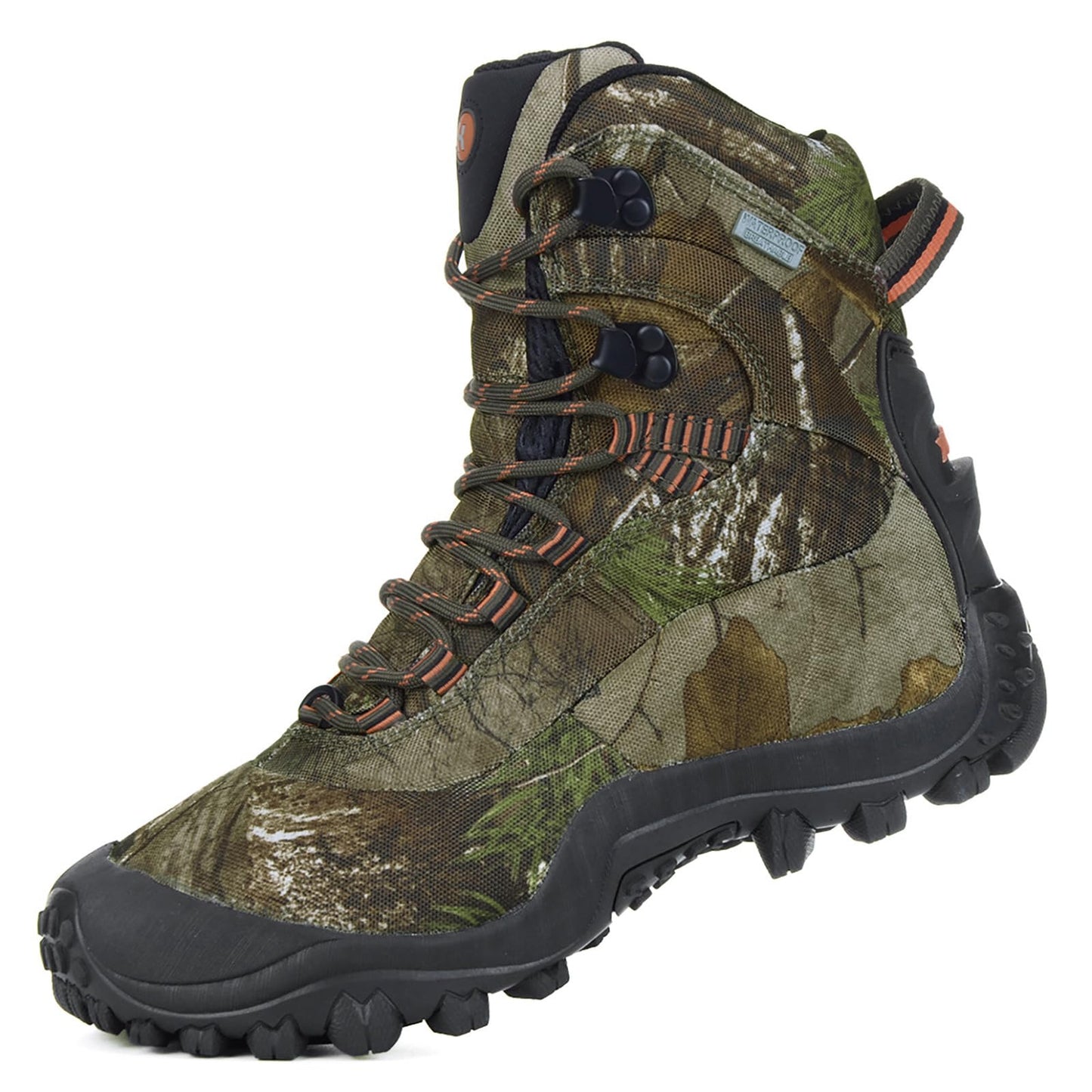 XPETI Women's Thermator Mid High-Top Hiking Boot Comfortable Work Boots Camouflage 9