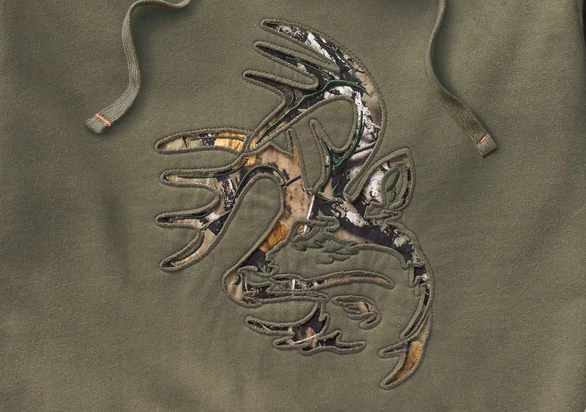 Legendary Whitetails Men's Standard Camo Outfitter Hoodie, Army, XX-Large,Dark Green