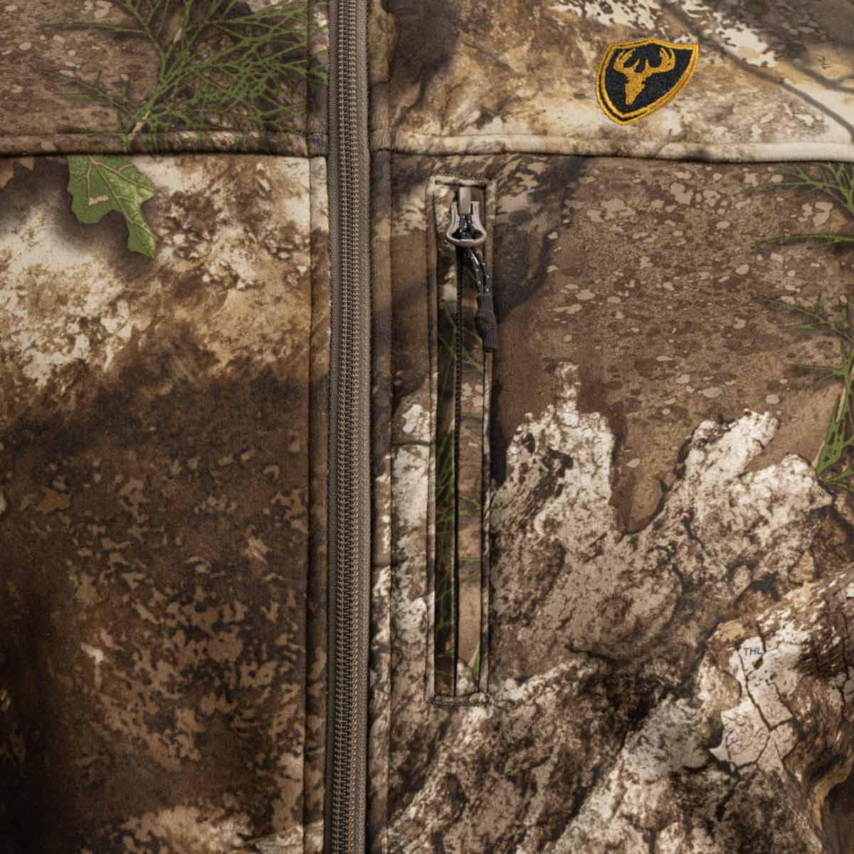 BLOCKER OUTDOORS Men's Solstice Hunting Jacket with Berber Fleece Lining, Odor Control, and Water-Resistant DWR Treatment (RT APX, Large)