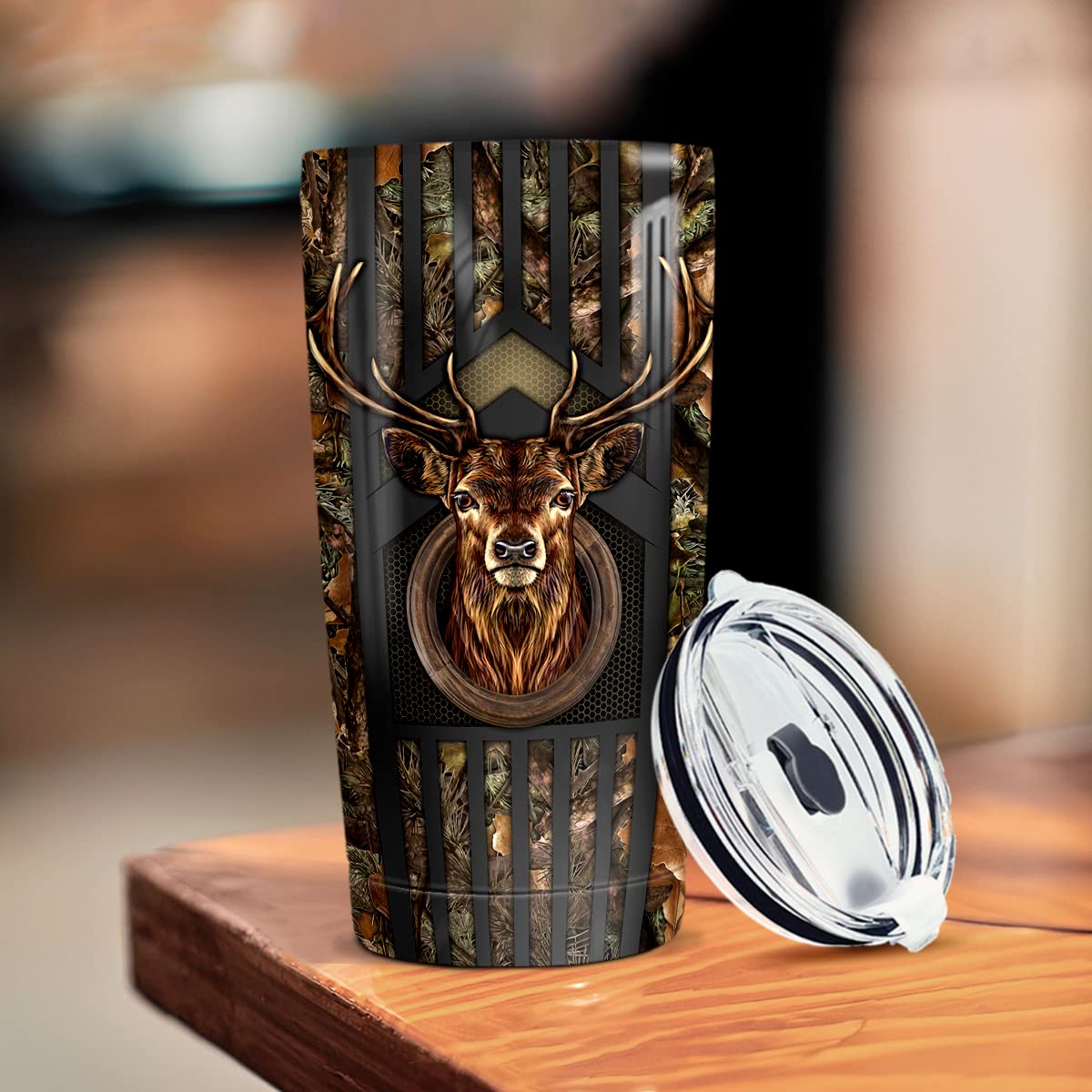 winorax Deer Hunting Tumbler 20oz Hunter Gifts For Men Hunters Double Wall Vacuum Thermos Insulated Tumblers Travel Coffee Mug Cup With Lid Cups Gift For Men Women Dad Papa