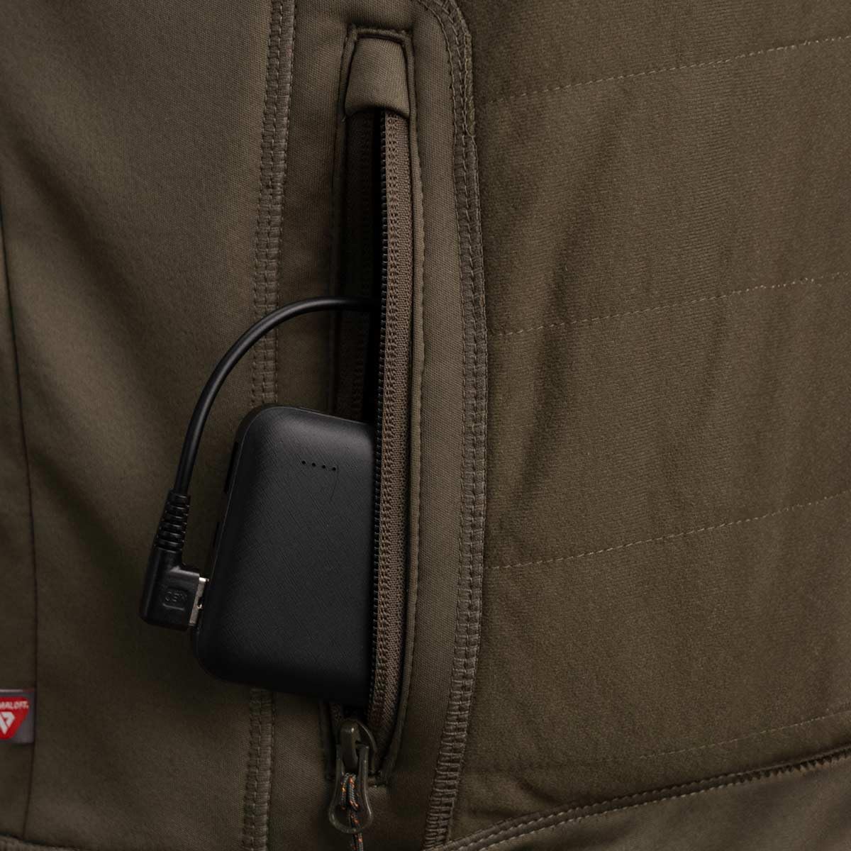 ScentLok BE:1 Reactor Plus Men’s Electric Heated Hunting Vest (Loden, 3X-Large)