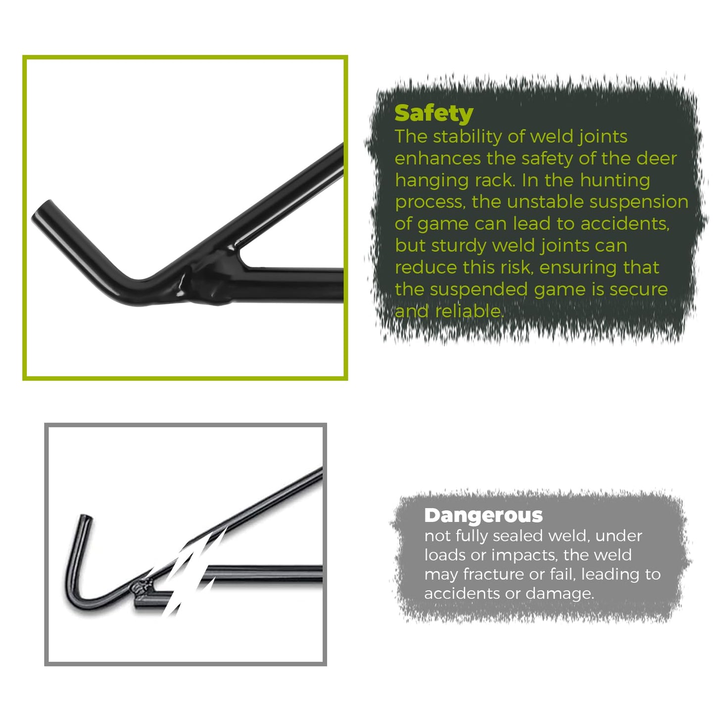 Highwild Game Hanging Gambrel & Hoist Kit with Pulleys & Rope - 600 lbs