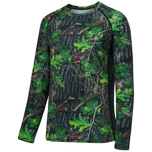 BASSDASH Men's Hunting Camo Performance Long Sleeve Shirt Fishing UPF50+ FS13M
