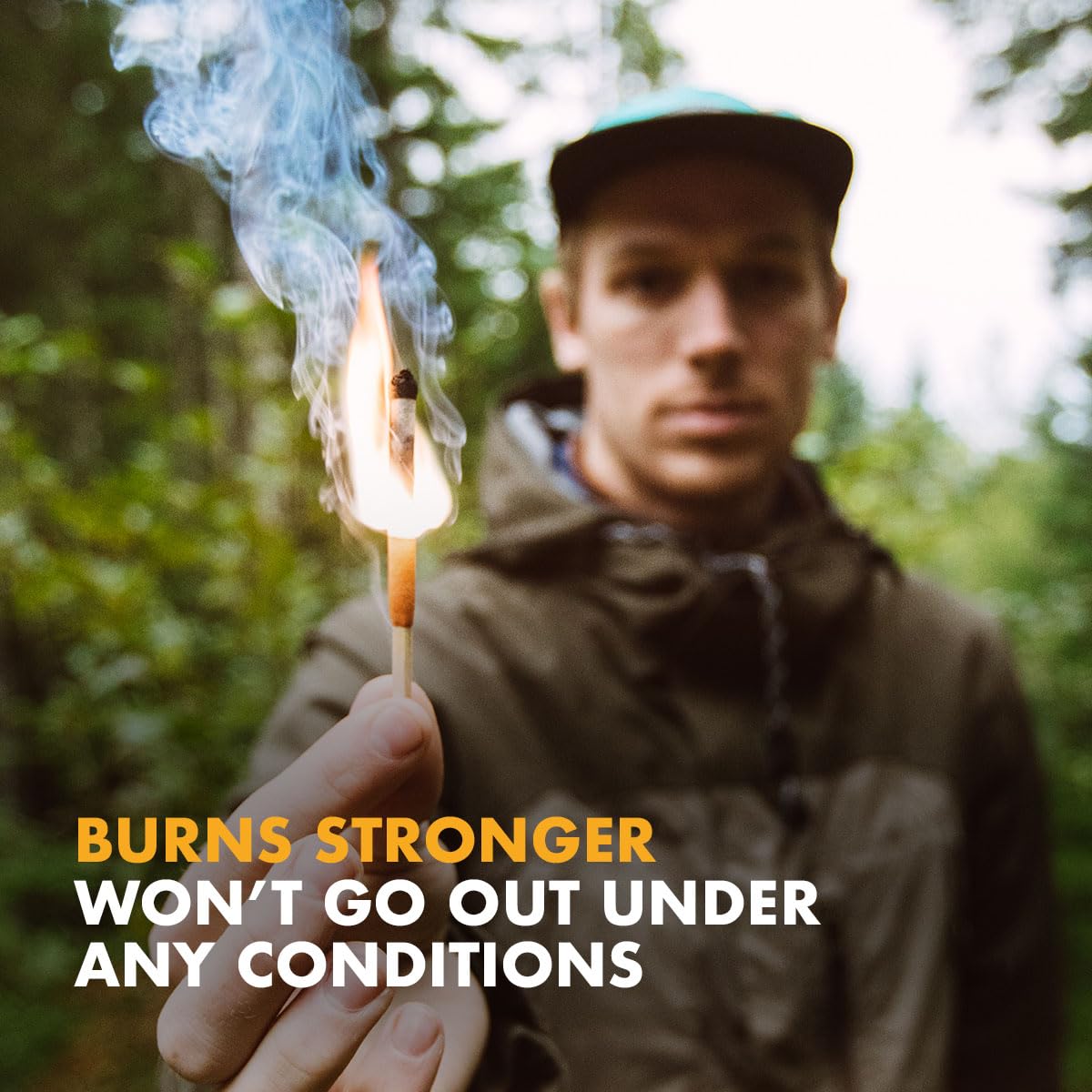 UCO Stormproof, Waterproof & Windproof Match Kit with 4 Packs of Refill Matches