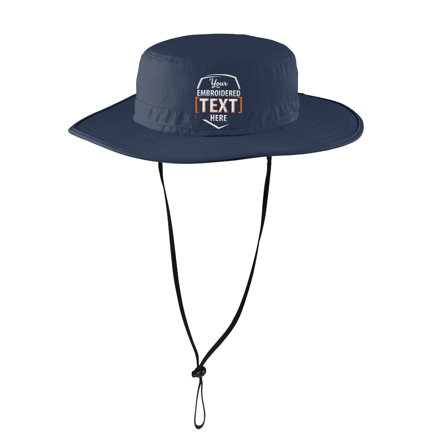 Custom Embroidered Boonie Hat Design Your Own Text Personalized Embroidery Sun Hat Navy