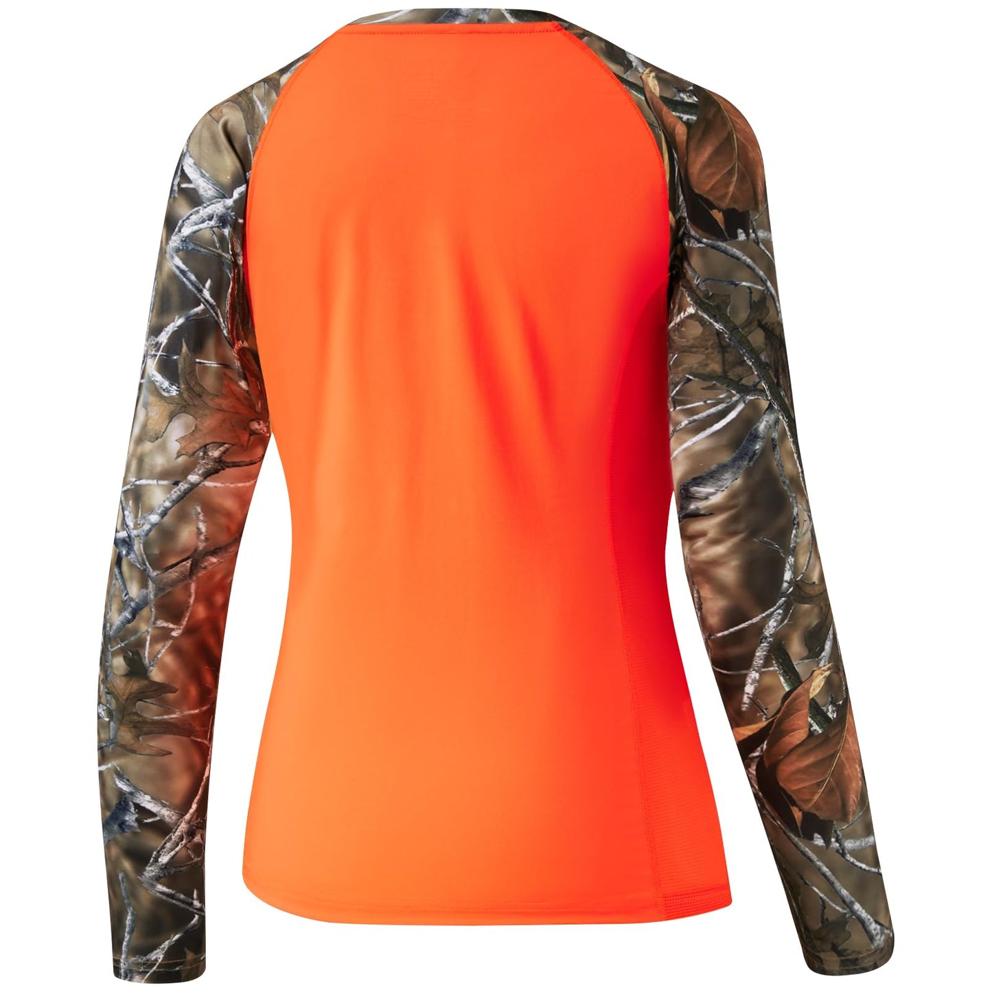 BASSDASH Women’s Camo Hunting Shirt Long Sleeve UPF 50+ Sun Protection Performance Tee Fishing Hiking