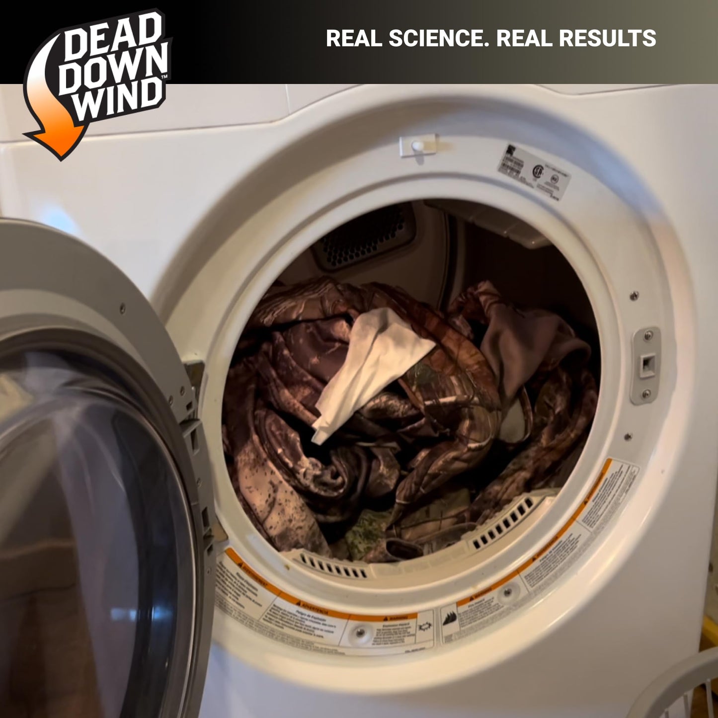 DEAD DOWN WIND Scent Killing Dryer Sheets (30Ct) – Odor Removing Sheet – Durable Hunting Scent Eliminators – Advanced Hunting Laundry Gear