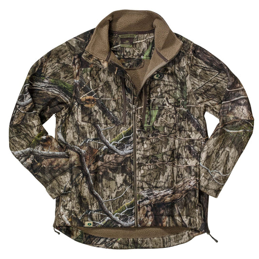 Mossy Oak Sherpa Fleece Lined Camo Hunting Jacket for Men